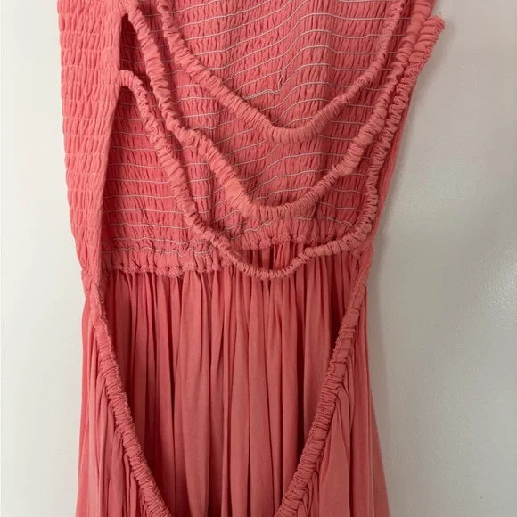 Naia Dress in Dusty Rose & White Gradasi - Picture 5 of 6